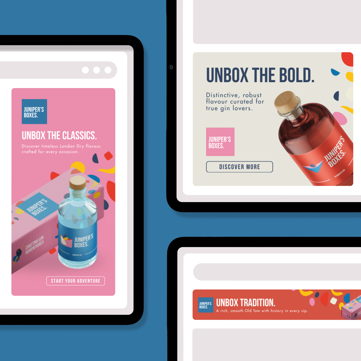 Banner Ad example – Junipers, ZOODESIGN