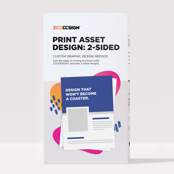 Custom 2-Sided Print Design | Shop, Buy & Brief It Today - ZOODESIGN